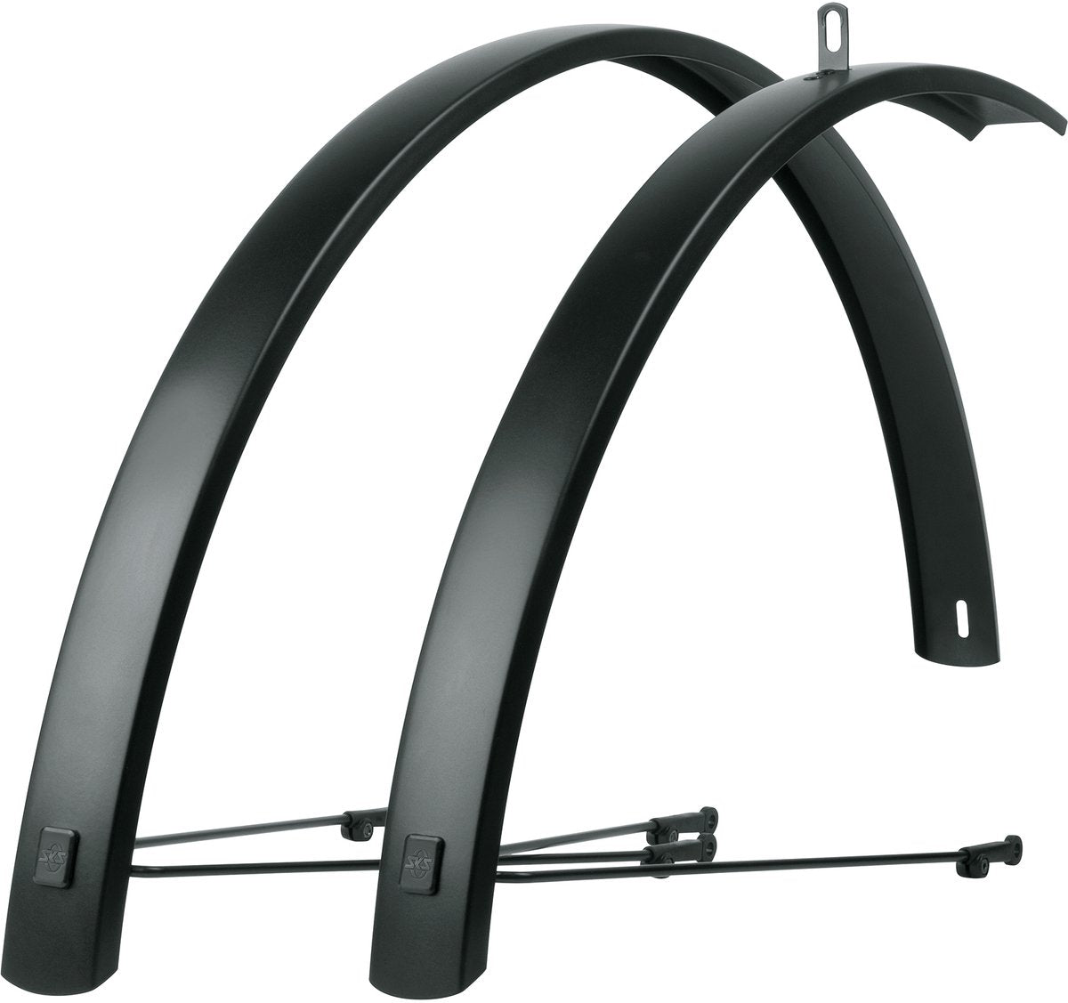 Sks spatbordset 28 (622) edge al 46mm aluminium zwart