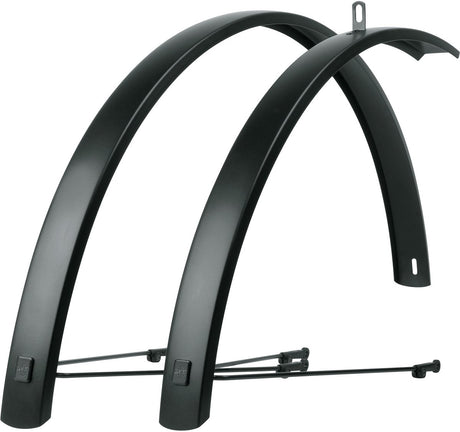 Sks spatbordset 28 (622) edge al 46mm aluminium zwart