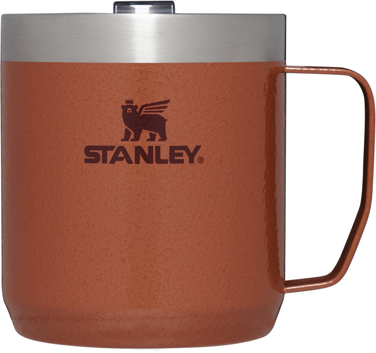 Stanley everyday camp mug 350 ml - houdt 1.5 uur warm - vacuüm geïsoleerde camping mok - bpa-vrij - vaatwasserbestendig - roestvrijstalen thermosbeker - hammertone clay