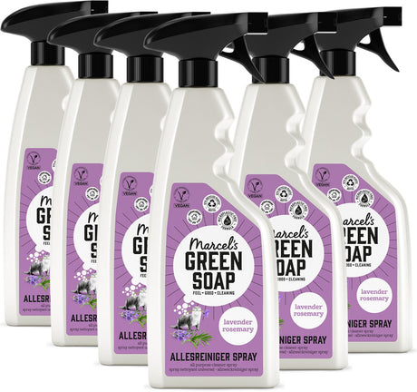 Marcel's green soap allesreiniger spray - lavendel rozemarijn - 6 x 500ml