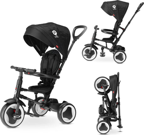 Qplay rito driewieler - loopfiets - zwart