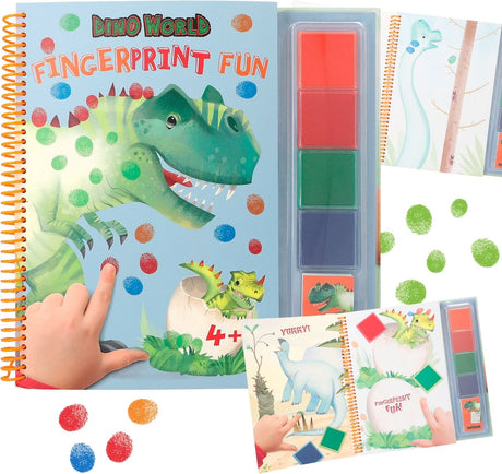 Depesche - dino world vingerprint fun - kleurboek