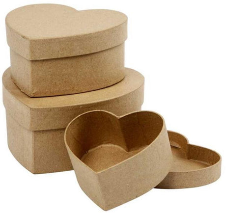 Creativ company http: www.cchobby.nl harten-dozen-h-5-6-5-7-5-cm-b-10-12-5-15-cm-3-stuk-1-set