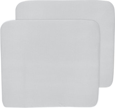 Meyco baby uni aankleedkussenhoes - 2-pack - light grey - 85x75cm