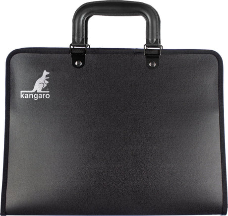 Kangaro tekenmap - a4 - met handvat - zwart