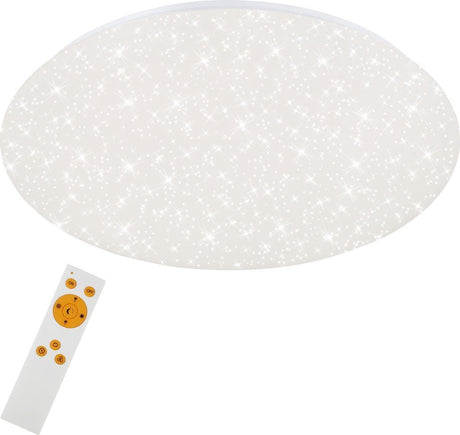 Briloner verb - plafonnière dimbaar - plafondlamp met sterdecoratie - kleurtemperatuur instelbaar - led - 48 w - 4000lm - ø49,5cm