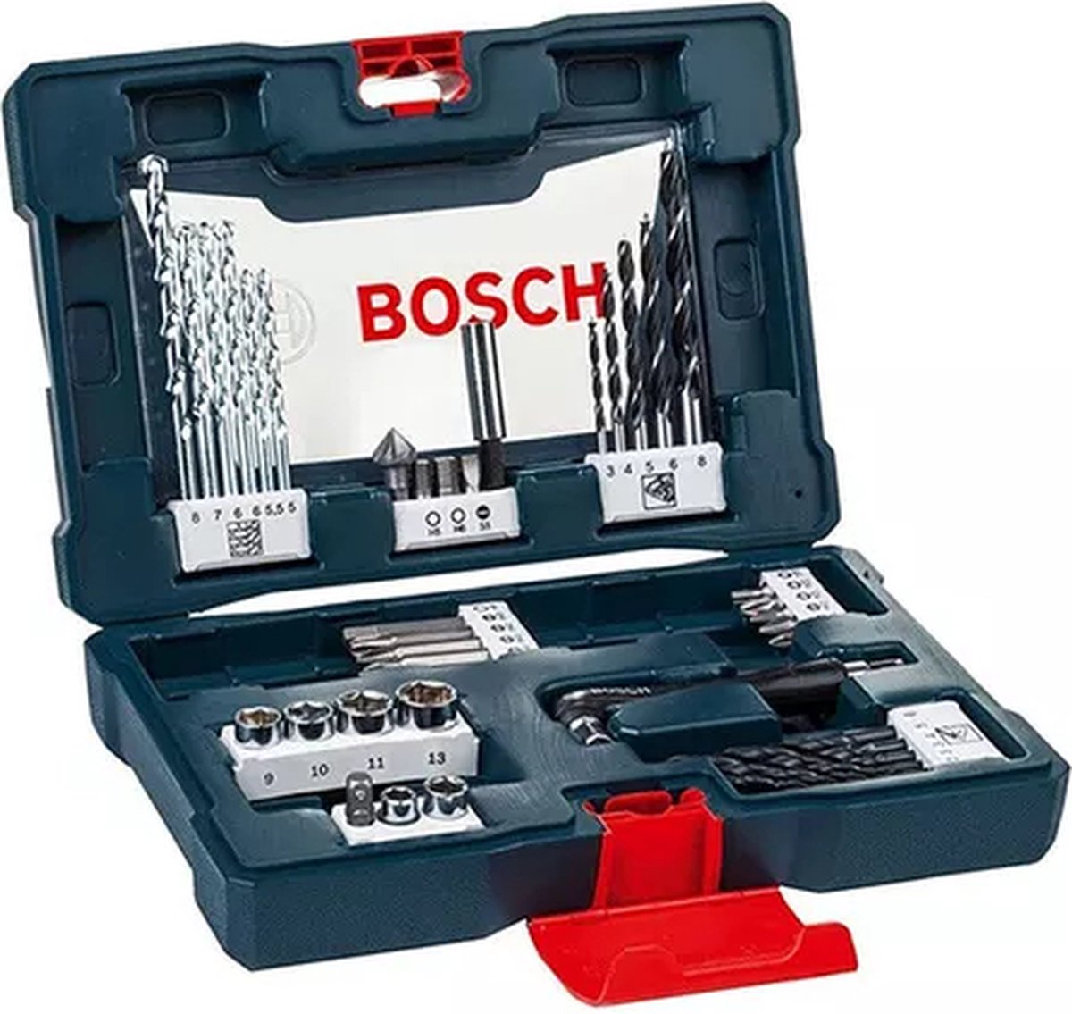 Bosch 41-delige gereedschapskoffer van (zie inhoud koffer)