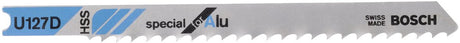 Bosch - decoupeerzaagblad u 127 d special for alu - 3 stuks