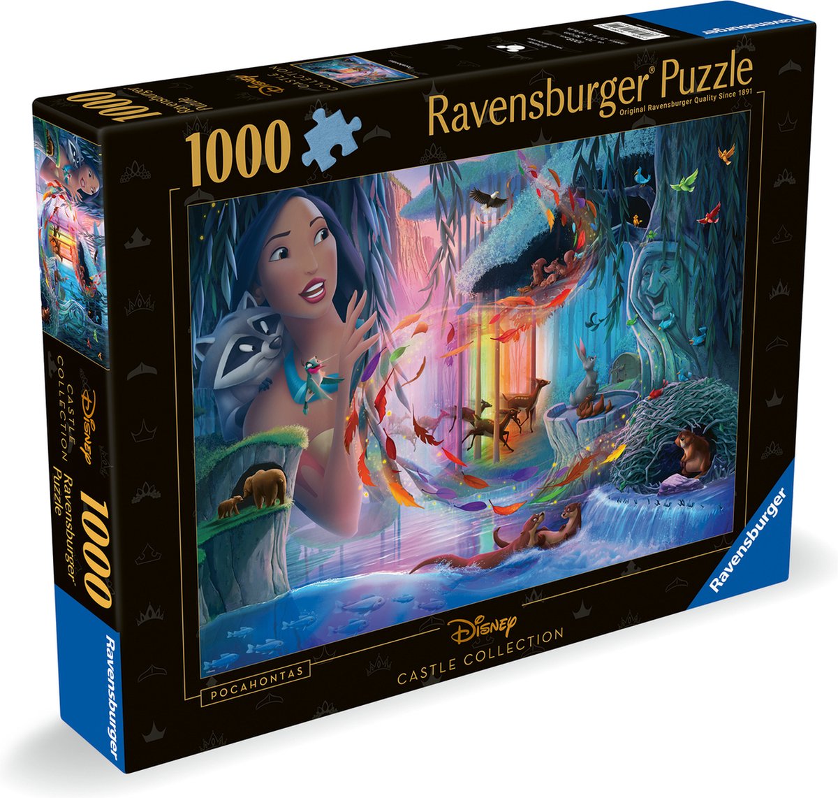 Ravensburger puzzel - disney castles: pocahontas - 1000 stukjes
