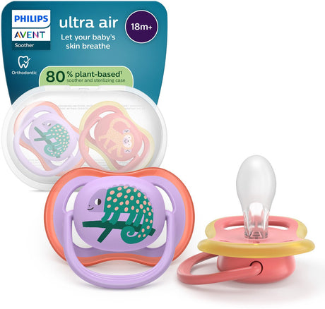 Philips avent ultra air – ademend en lichtgewicht fopspeen (18mnd+) – 2 stuks - scf349 47