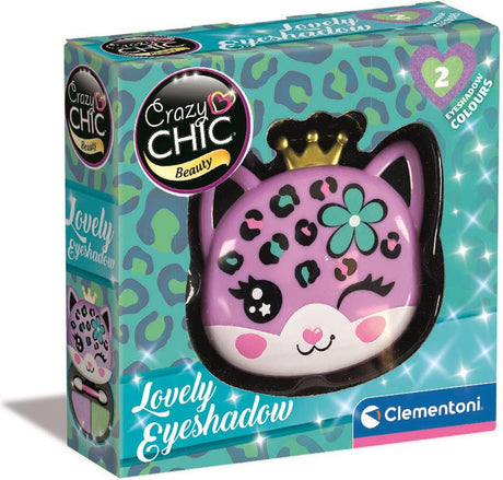 Clementoni crazy chic oogschaduw in make-up doosje luipaard