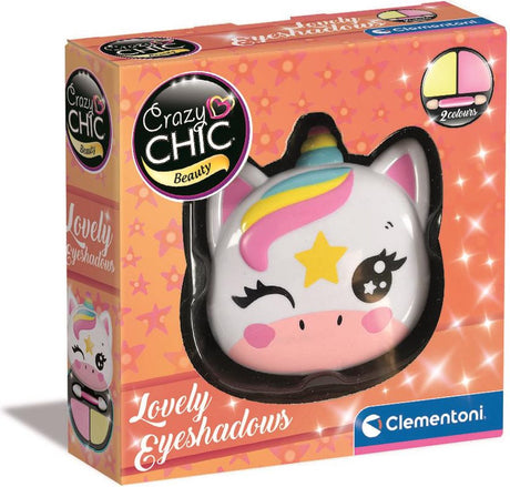 Clementoni crazy chic oogschaduw in make-up doosje eenhoorn