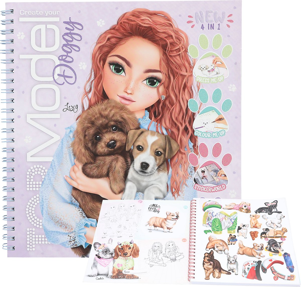 Depesche - topmodel create your topmodel doggy kleurboek