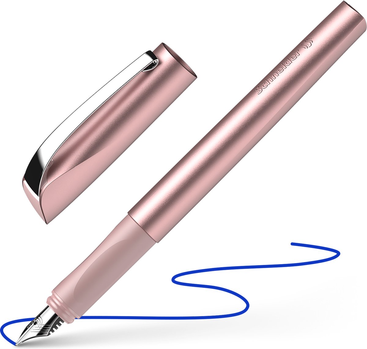 Schneider schrijfwaren schneider vulpen - ceod shiny – penpunt m – poederroze – s-168609