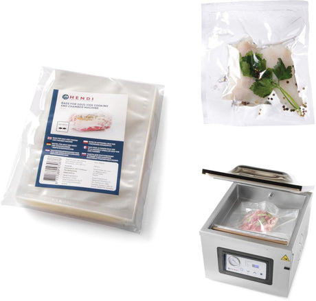 Hendi - sous-vide kookzakken - 150x250 mm - nylon polyethyleen