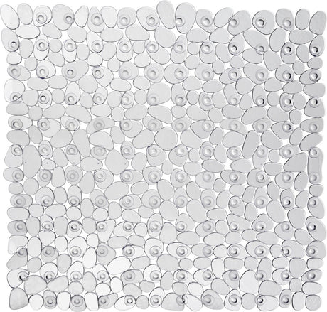 Wenko anti-slip douchemat paradise 54x54cm transparant - antislipmat voor douche - met zuignappen