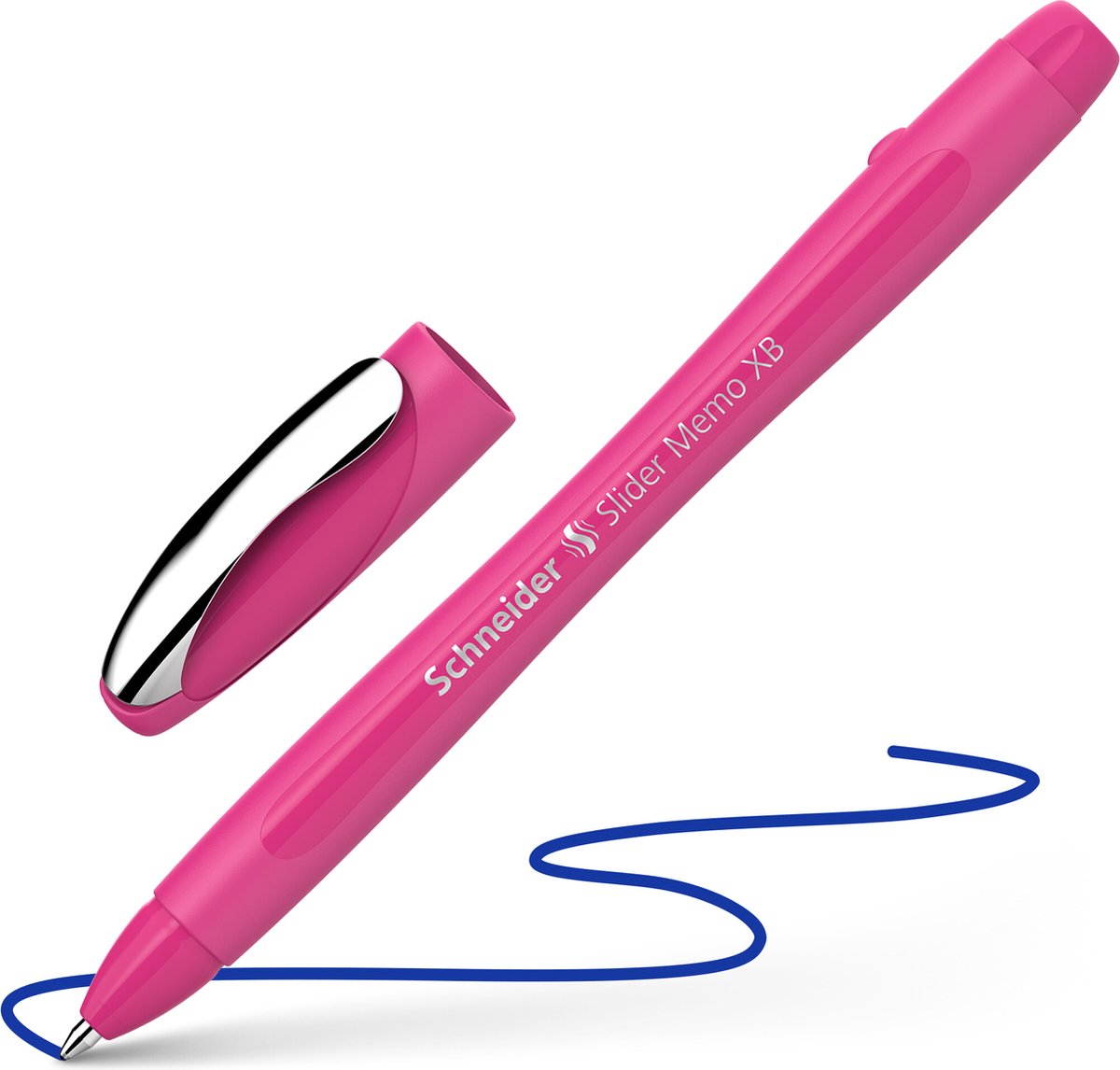 Schneider schrijfwaren schneider balpen - slider memo colour edition - schrijfbreedte xb - power pink - s-150219
