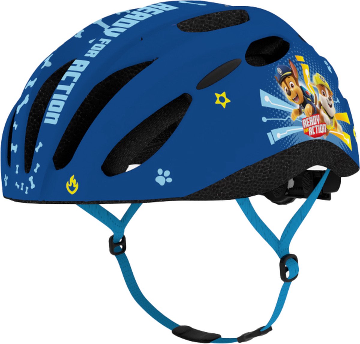 Seven polska paw patrol fietshelm - kinderhelm - in-mold technologie - verstelbaar - maat m (52-56 cm) - donkerblauw