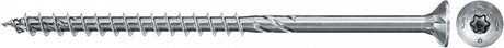Fischer 670376 spaanplaatschroef power-fast ii 5,0 x 50 tx20 - verzonken kop - deeldraad - blauw verzinkt (200st)