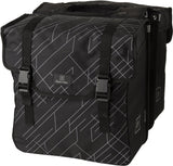 Fastrider dex dubbele fietstas - 36 liter - zwart grijs - gerecyceld en waterafstotend polyester