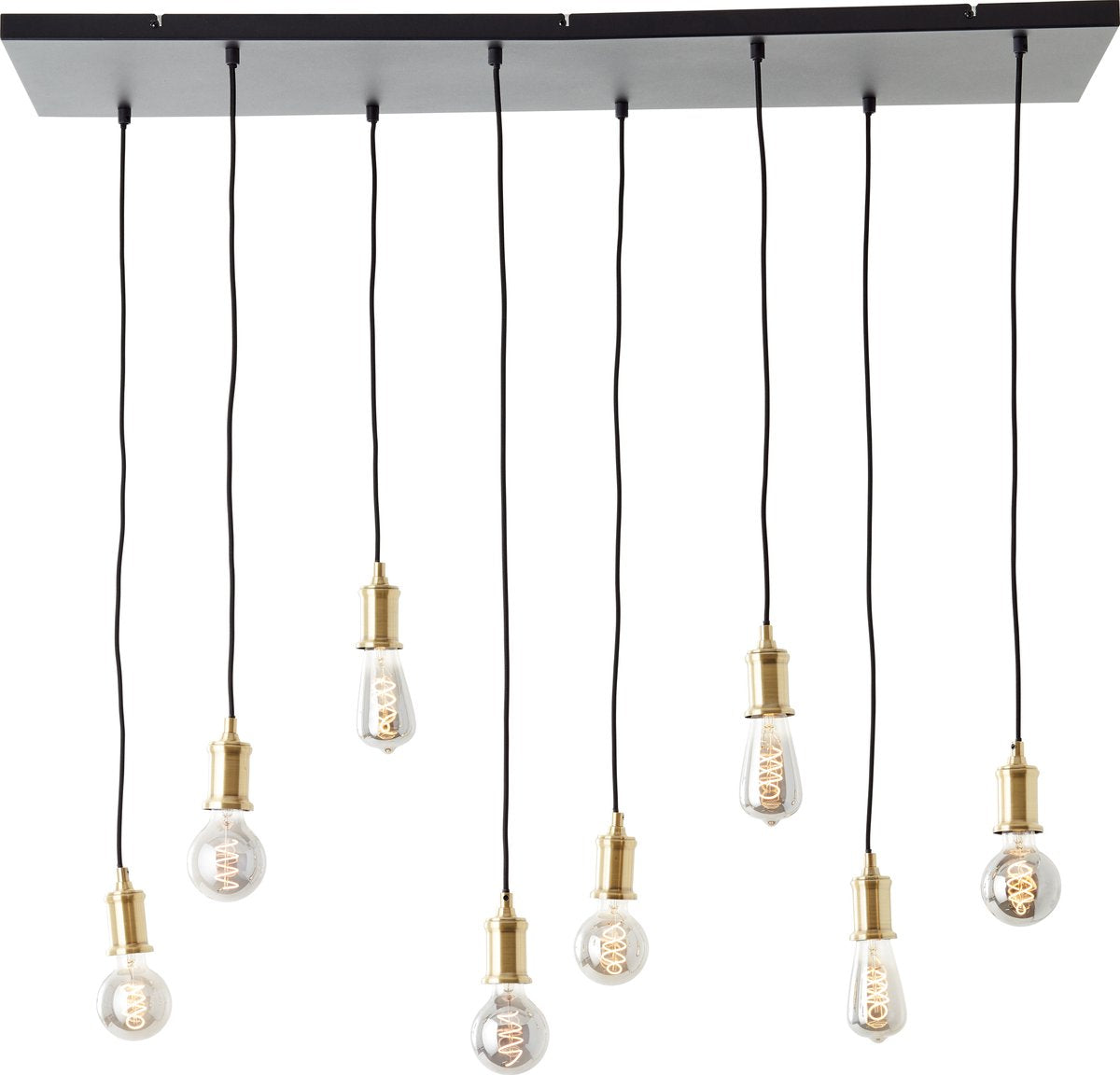 Brilliant darcia - hanglamp - e27 max 8x60w - zwart