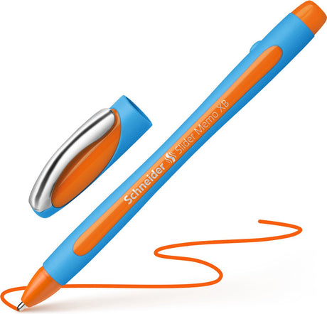 Schneider schrijfwaren schneider balpen - slider memo - penpunt xb 1,4mm - oranje - s-150206