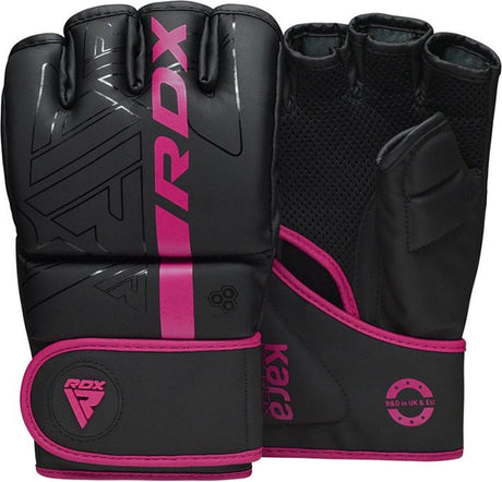 Rdx sports - f6 kara - bokshandschoenen - mma gloves - training - vechtsporthandschoenen - boksen - roze - mat - maat s