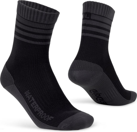 Gripgrab - merino-lined waterproof winter fietssokken gevoerd met merinowol - zwart - unisex - maat xl