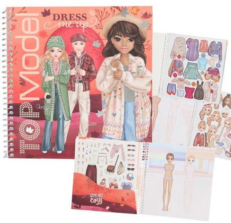 Depesche - topmodel dress me up stickerboek - cosy