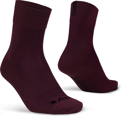 Gripgrab - lightweight sl performance zomer fietssokken 1 paar coolmax wielersport sokken regular cut - donker rood - unisex