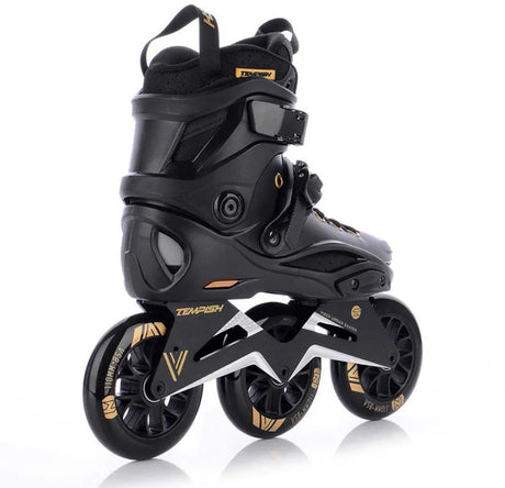 Tempish viber l.e. 110 skeelers – 3x110mm wielen – speed fitness inline skates – zwart goud – maat 45