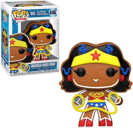 Dc comics funko wonder woman - holiday 2022 pop! heroes wonder woman 9 cm verzamelfiguur - multicolours