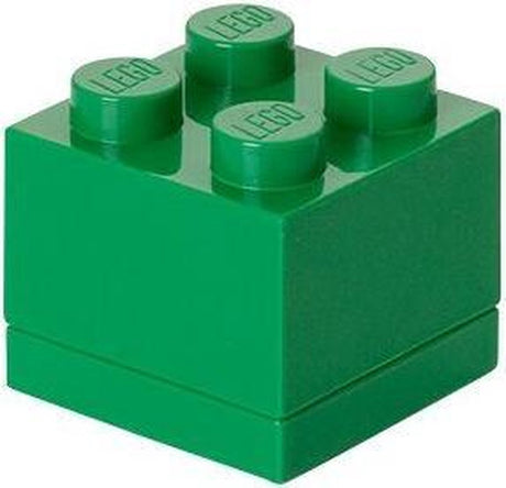 Lego - opbergbox mini brick 4 - polypropyleen - groen