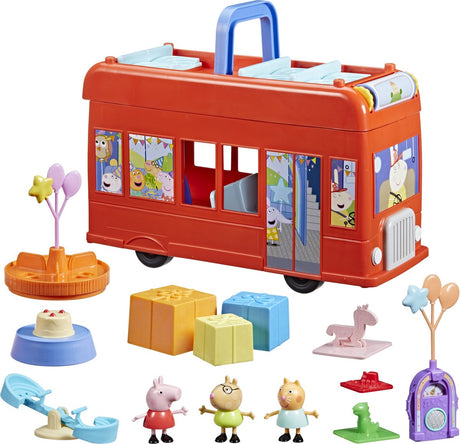Peppa pig peppa's 2-in-1 feestbus