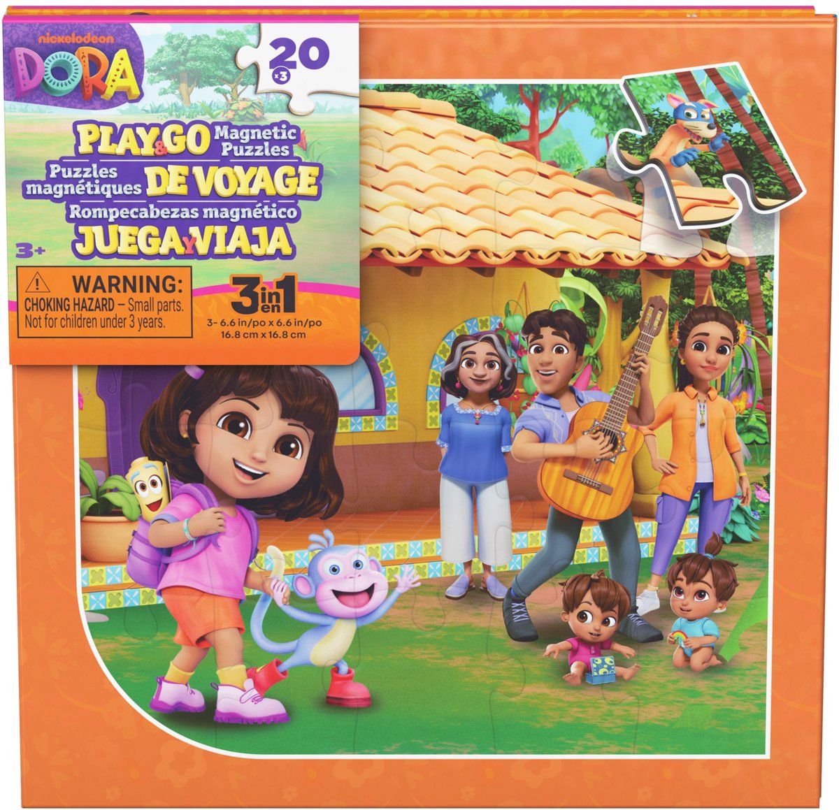 Spin master – puzzelboek – 3x20 magnetische puzzels – 17x17 cm