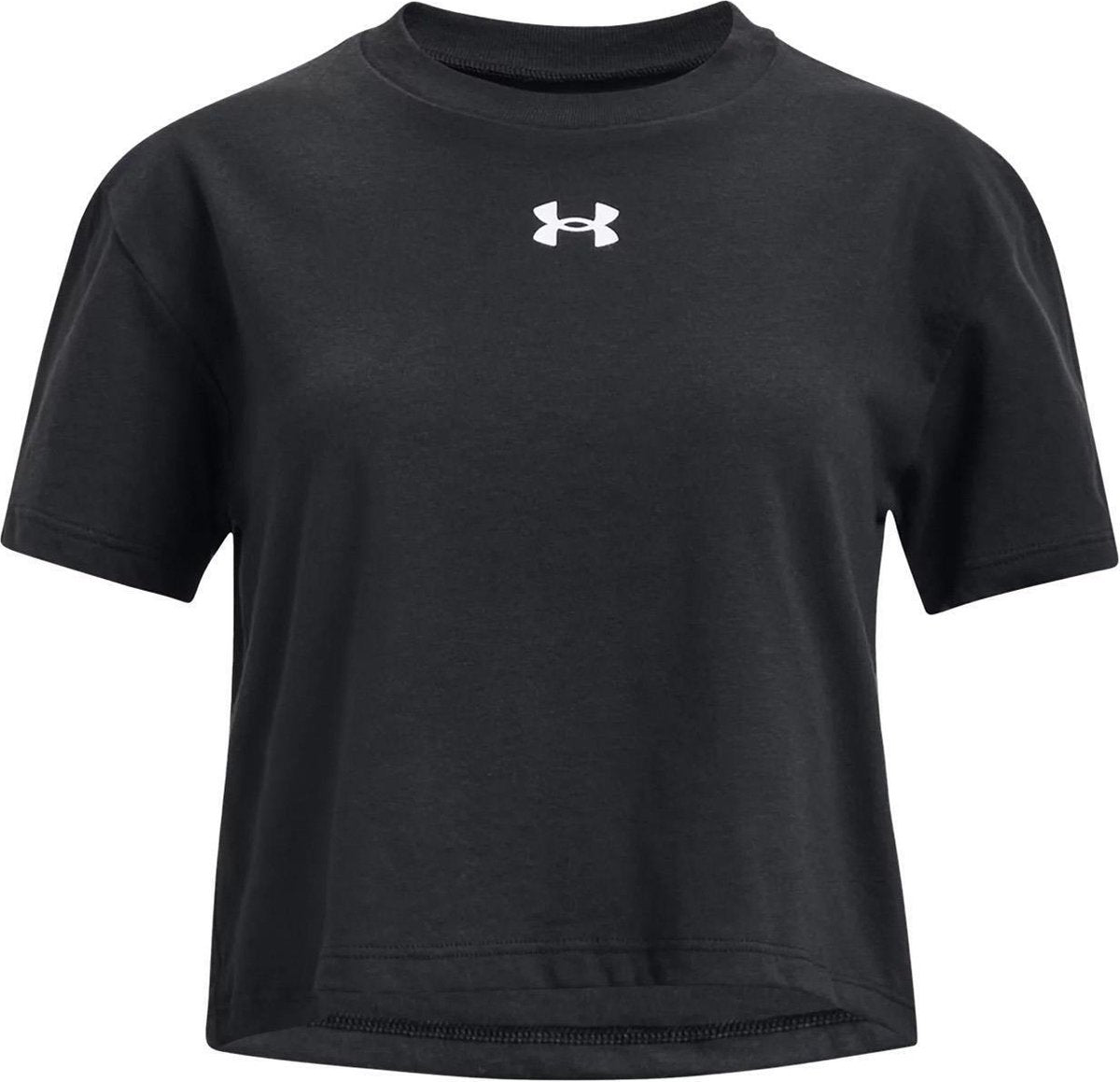Under armour ua crop sportstyle logo ss meisjes sportshirt - maat ylg