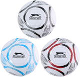 Merkloos sans marque slazenger voetbal maat 5 - football size 5 voor training en wedstrijd - voetbal voor buiten en sportveld - assorti kleuren zwart, blauw of rood - standaard voetbalmaat