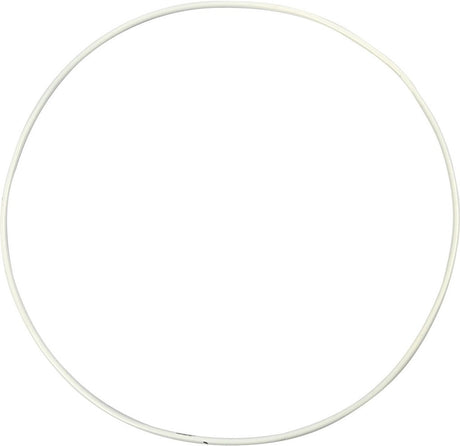 Creativ company metalen draadring wit - 20cm