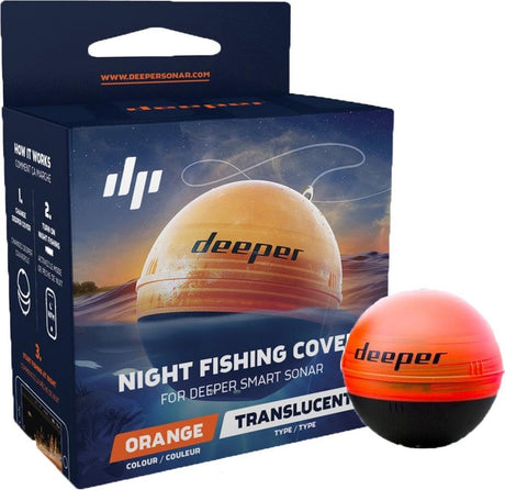Deeper night fishing cover - voor nachtvissen - oranje - fishfinderkap