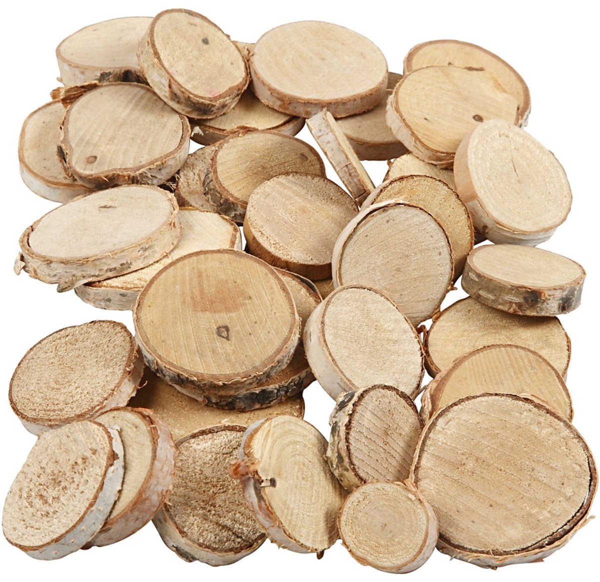 Creativ company creotime hout mix, d: 25-45 mm, 600 gr
