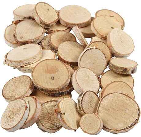Creativ company creotime hout mix, d: 25-45 mm, 600 gr