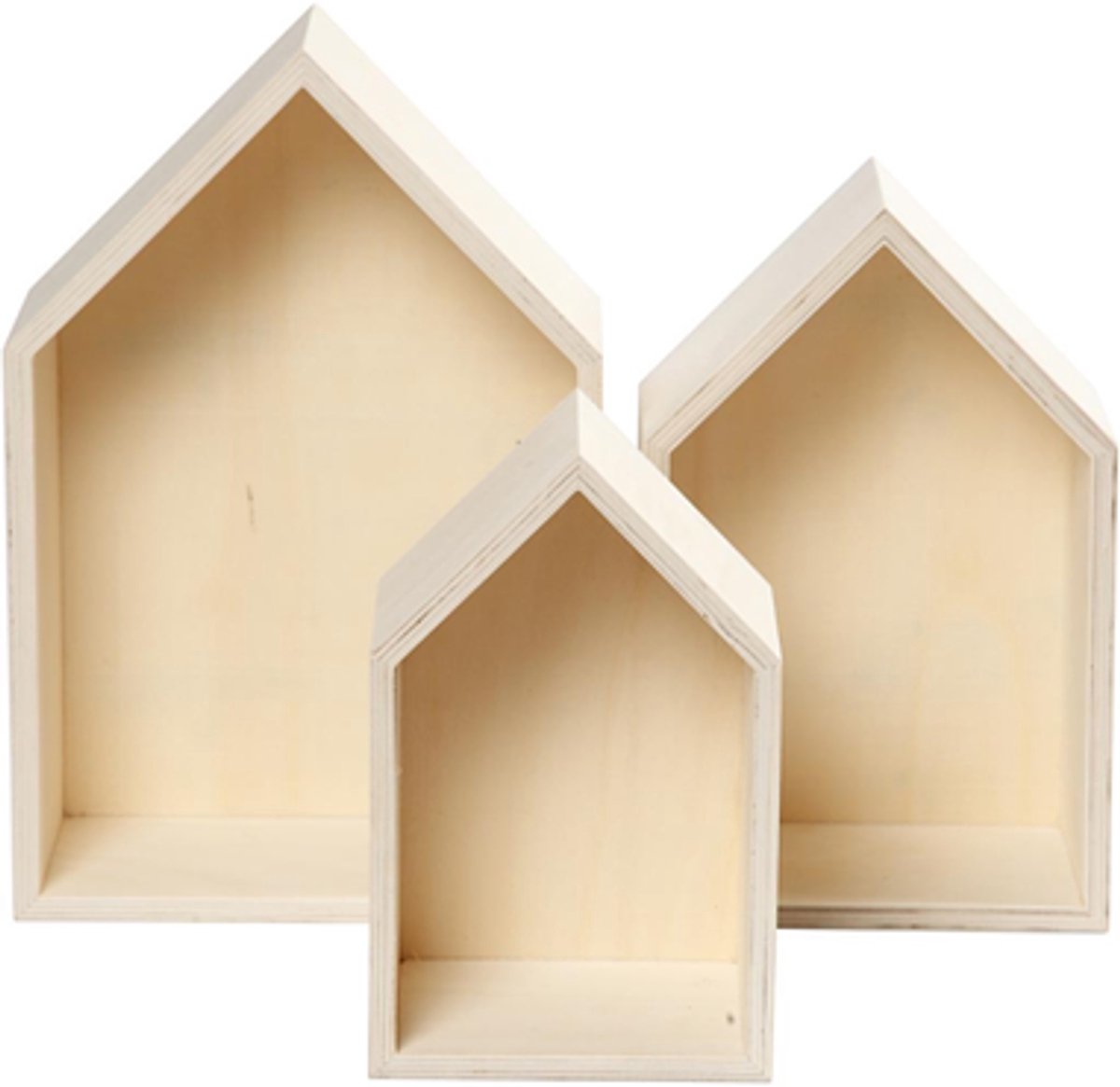 Creativ company https: www.cchobby.nl showdozen-huizen-h-20-3-25-3-31-cm-d-10-cm-b-13-16-2-20-cm-3-stuk-1-set