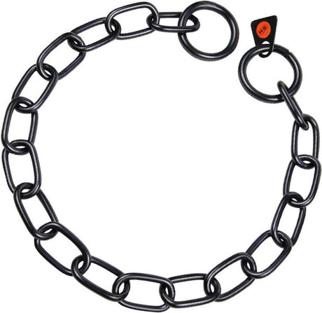 Hs sprenger dog collar black 3 mm links semi-long (61 cm)