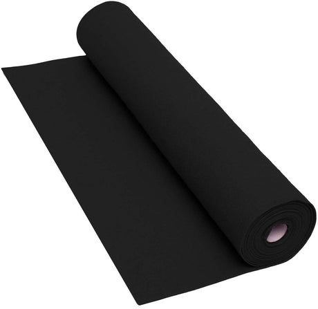 Colorations zwarte viltrol knutselmateriaal 160 gsm 5 meter x 45 cm.