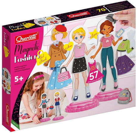 Quercetti magnetische mode aankleedpop best friends - 57dlg.