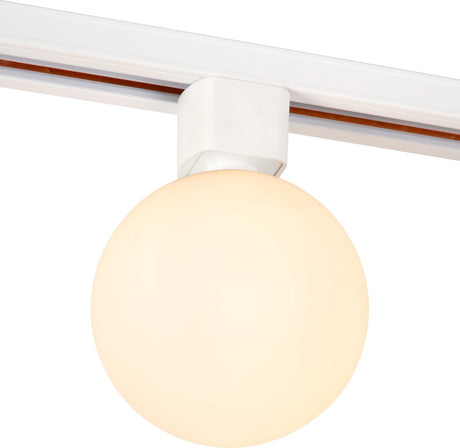 Lucide track tycho- railspot - 1-fase railsysteem railverlichting - 1xg9 - opaal (uitbreiding)