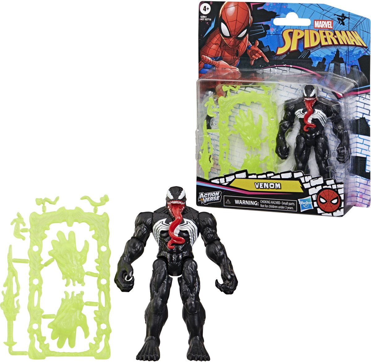 Marvel spider-man actionverse venom - actiefiguur