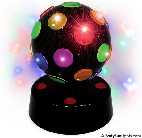 Partyfunlights - discolamp - werkt op usb én batterijen - multi-color - roterend