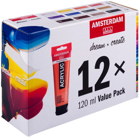 Royal talens royal-talens amsterdam - acrylverf set - 12 kleuren - 120 ml