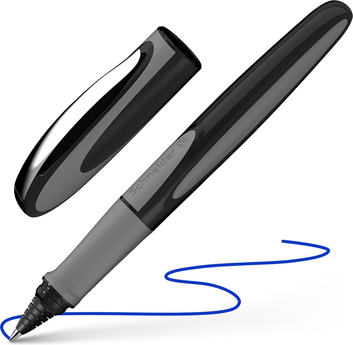 Schneider schrijfwaren schneider rollerball - ray - penpunt m - onyx - s-187807